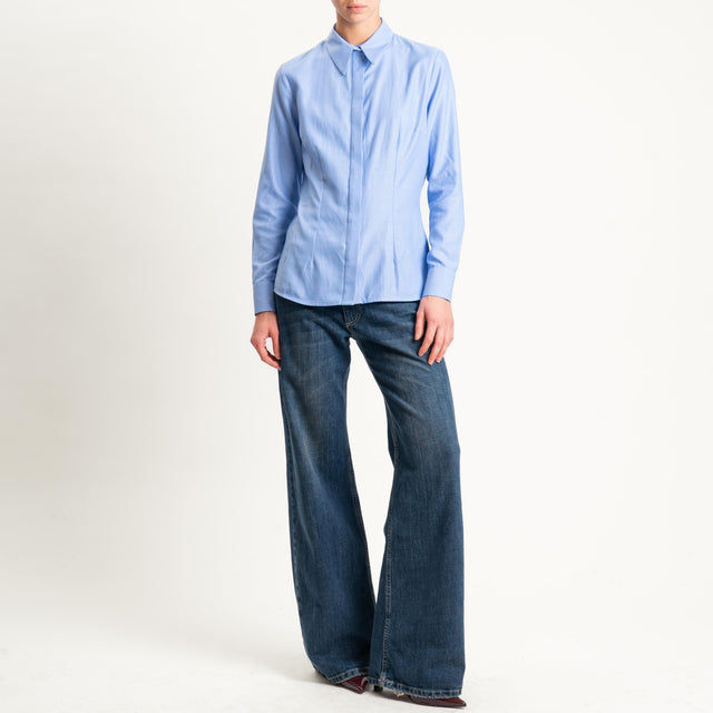 Dixie-Camicia oxford slim fit - celeste