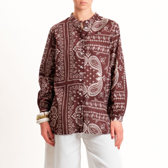 Dixie-Camicia fantasia bandana - Bordeaux