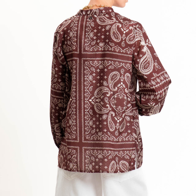 Dixie-Camicia fantasia bandana - Bordeaux