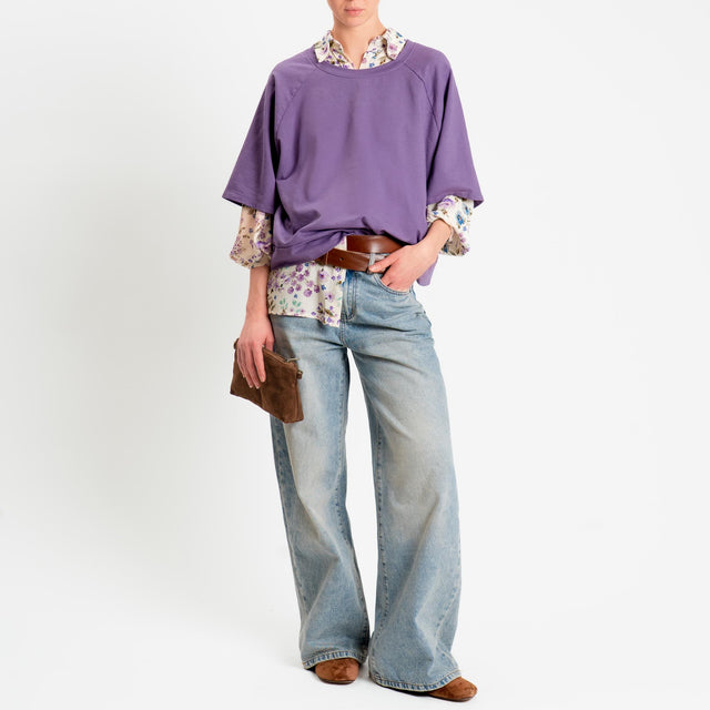 Dixie-Camicia fantasia floreale - burro/lilla/acqua