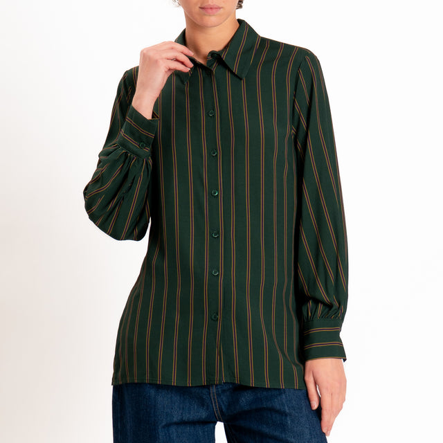 Dixie-Camicia a righe - verde/viola