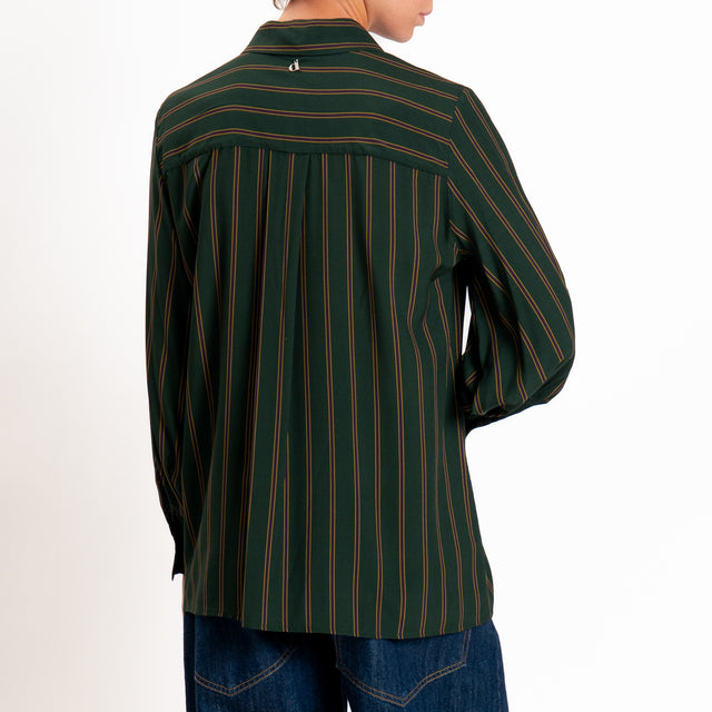 Dixie-Camicia a righe - verde/viola