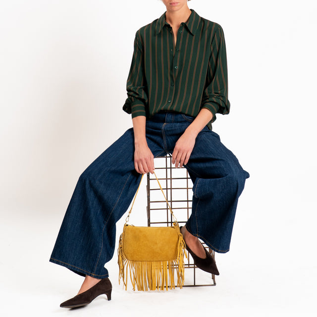Dixie-Camicia a righe - verde/viola