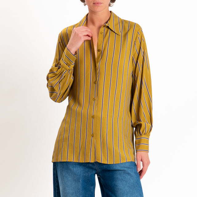 Dixie-Camicia a righe - olio/viola