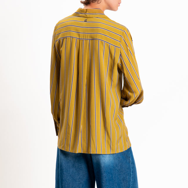Dixie-Camicia a righe - olio/viola