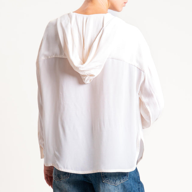Dixie-Camicia con cappuccio - avorio