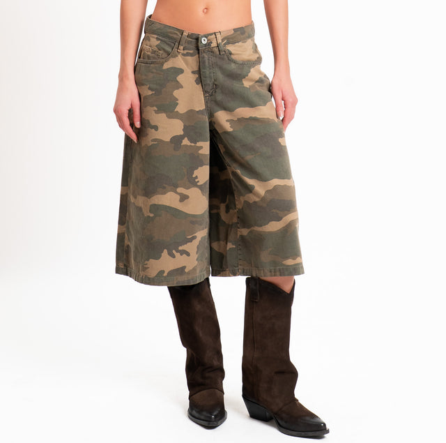 Dixie-Bermuda camouflage - militare/moro/sand