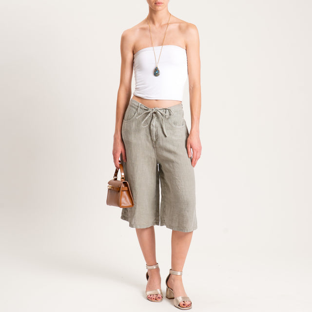 Dixie-Bermuda lino stone wash - salvia