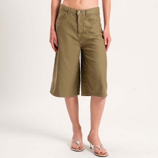 Dixie-Bermuda tela slegata - militare