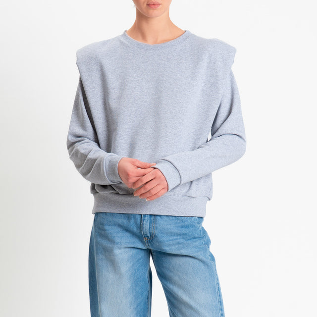 Dixie-Felpa con spalline - grigio