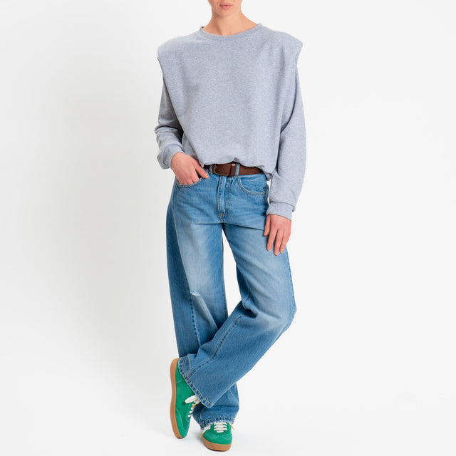 Dixie-Felpa con spalline - grigio