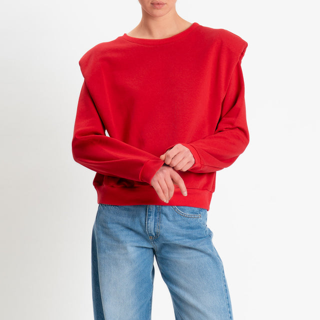 Dixie-Felpa con spalline - rosso