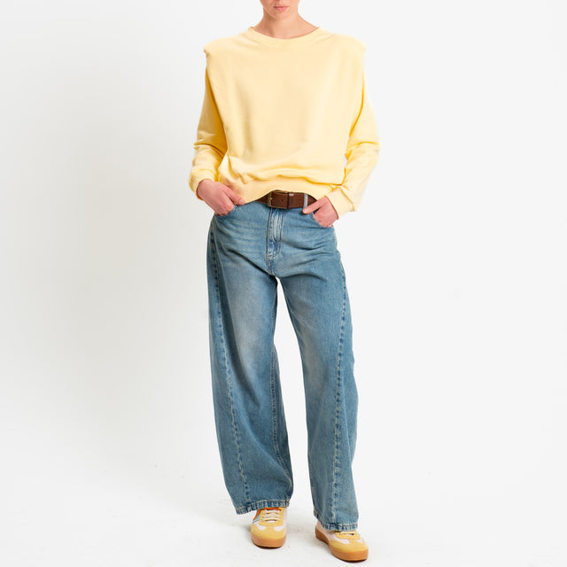 Dixie-Felpa con spalline - giallo