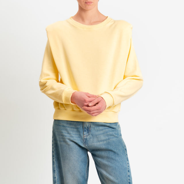 Dixie-Felpa con spalline - giallo