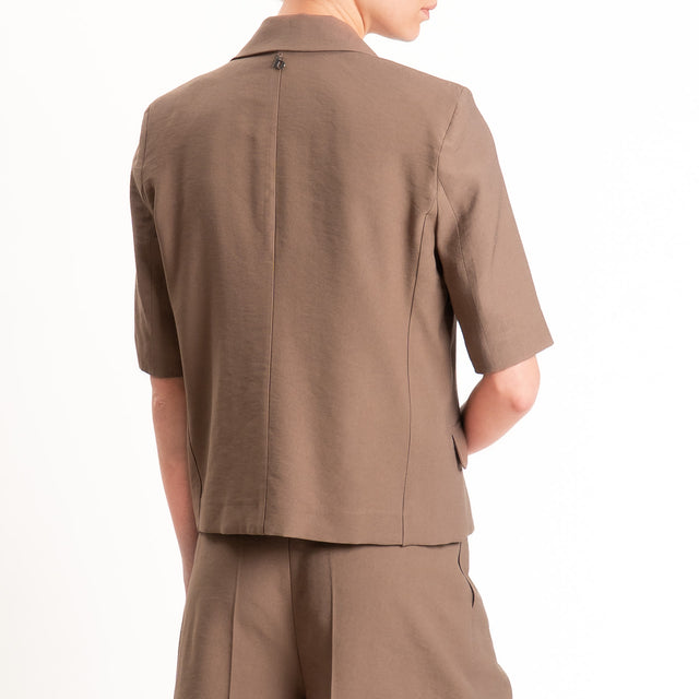 Dixie-Completo giacca +bermuda - cioccolato