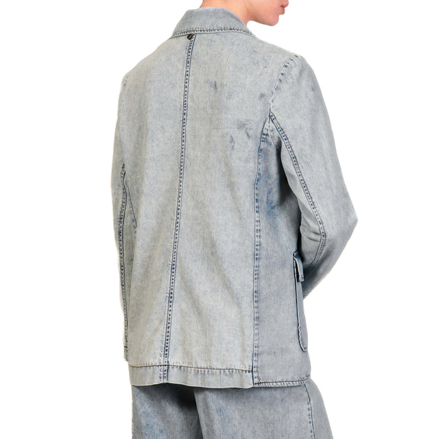 Dixie - Chaqueta vaquera con 2 botones - denim