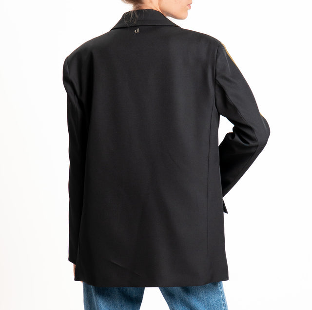 Dixie-Giacca con spalline bande laterali - nero/militare