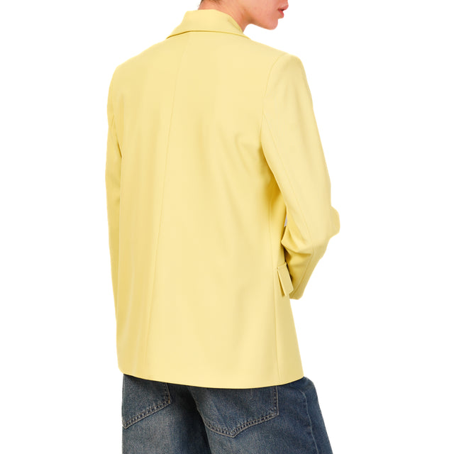 Chaqueta de tela Dixie-Flowing de 1 botón - Plátano