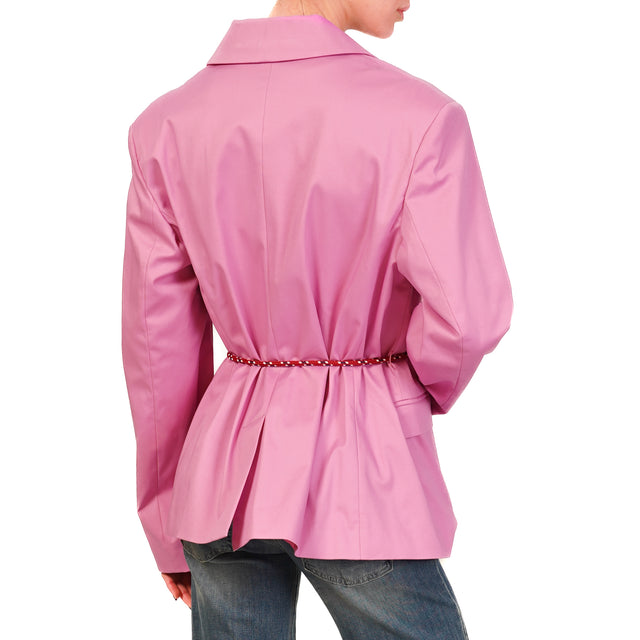 Dixie-Giacca doppiopetto con spille - orchidea