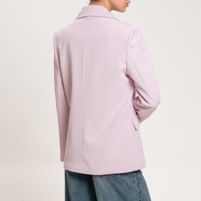 Dixie-Giacca tessuto fluido con spille - lilla
