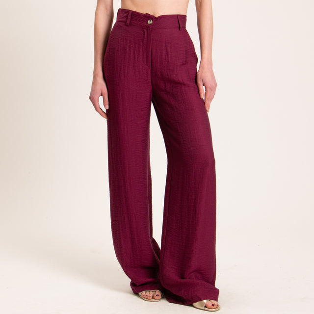 Dixie-Completo giacca +pantalone misto lino - rosso india