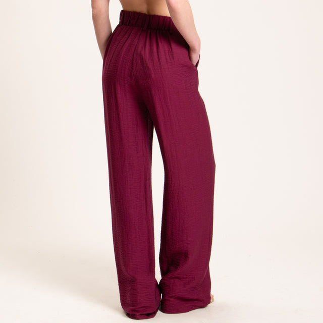 Dixie-Completo giacca +pantalone misto lino - rosso india