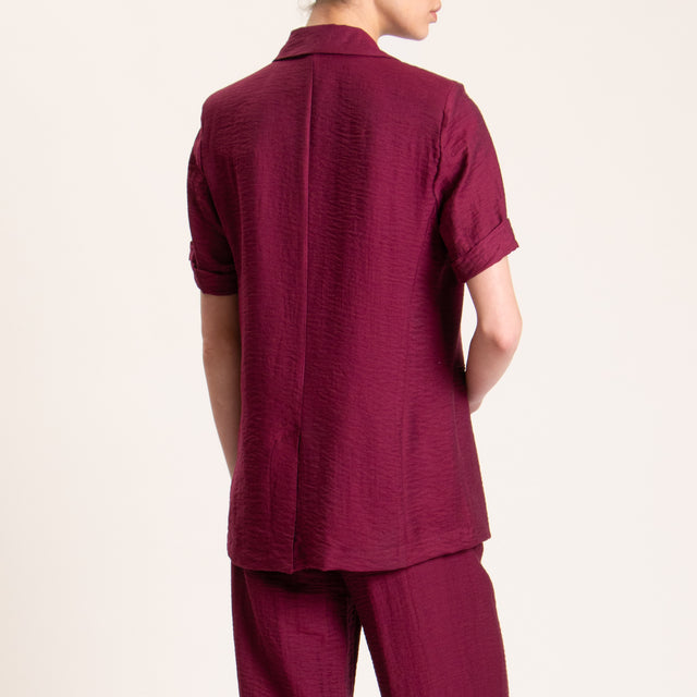 Dixie-Completo giacca +pantalone misto lino - rosso india