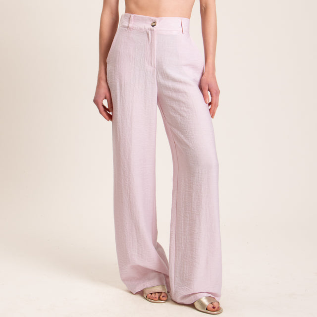 Dixie-Completo giacca +pantalone misto lino - rosa