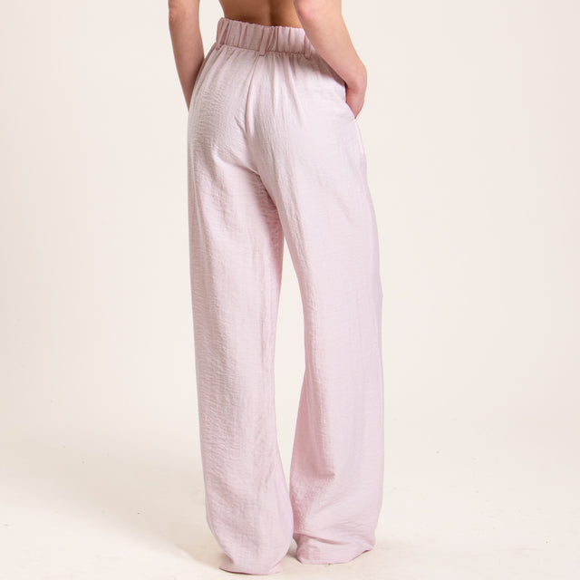 Dixie-Completo giacca +pantalone misto lino - rosa