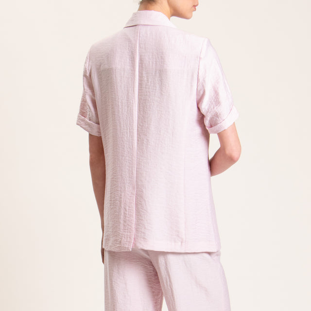 Dixie-Completo giacca +pantalone misto lino - rosa