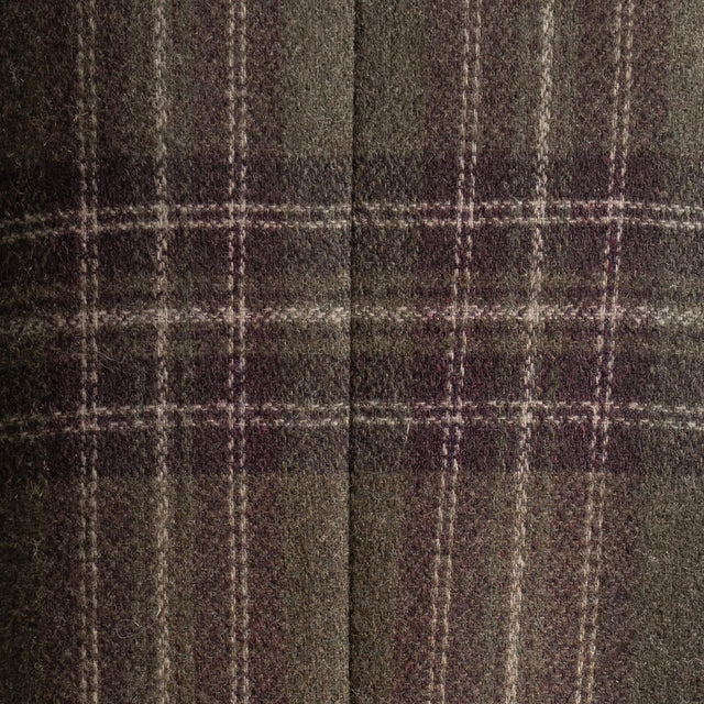 Dixie-Giacca over check con spille misto lana - verde/prugna/sand