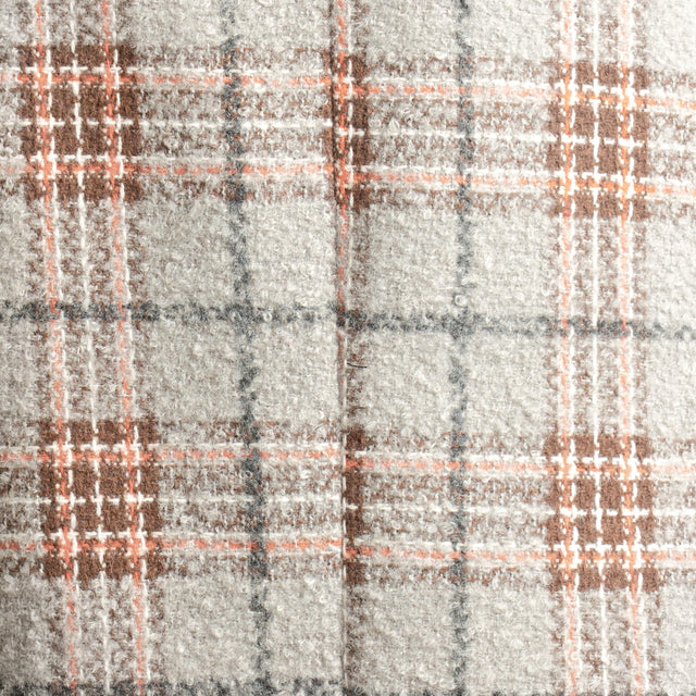 Dixie-Giacca over check con spille - grigio/orange/moro