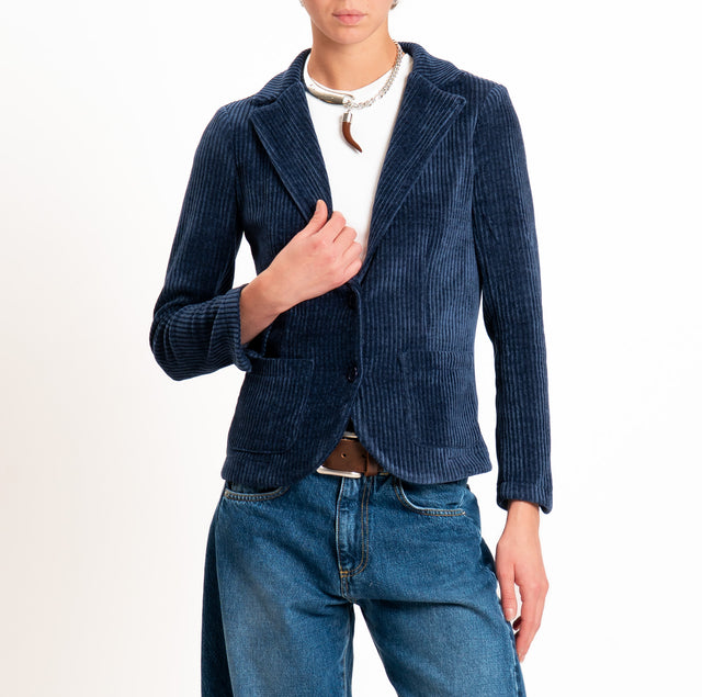 Dixie-Giacca velluto 500 righe - blu