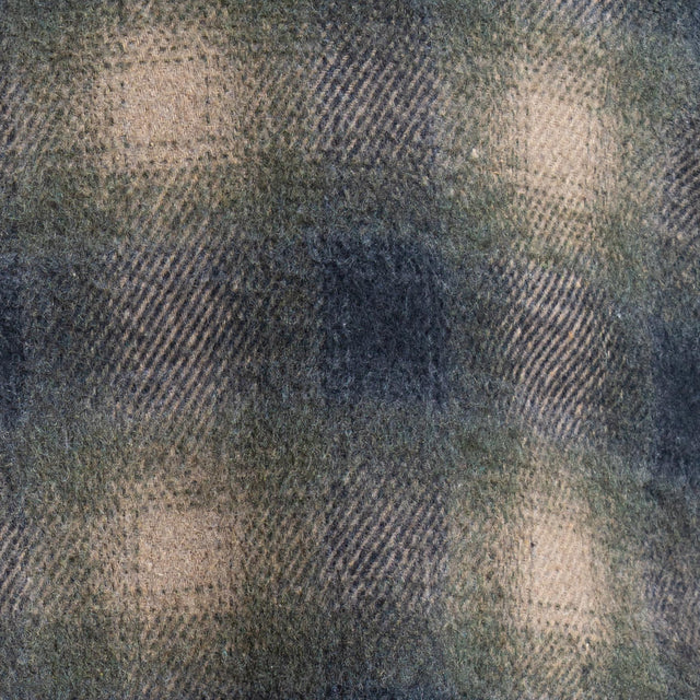 Dixie-Giacca over check in velour con spille - militare/taupe/nero