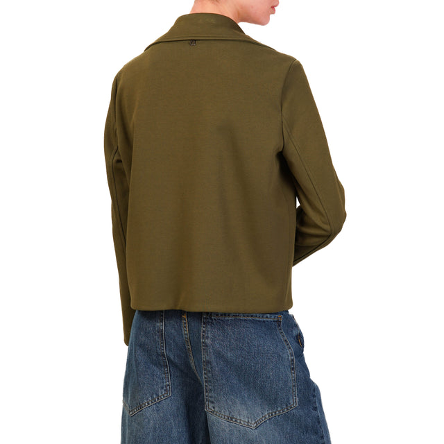 Chaqueta polar de doble botonadura Dixie - Militar