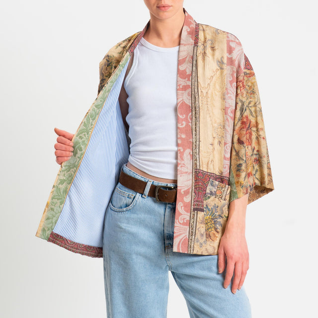 Dixie-Kimono fantasia - blush/crema/beige