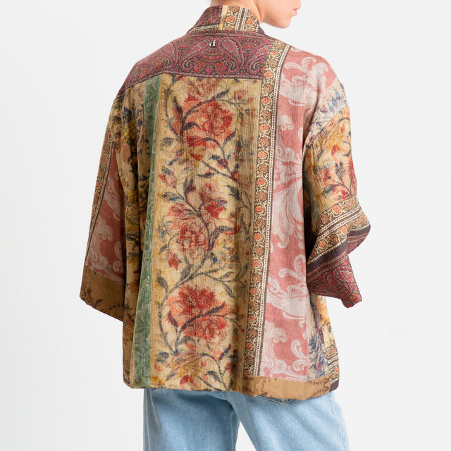 Dixie-Kimono fantasia - blush/crema/beige
