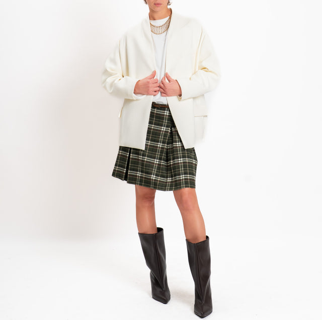 Dixie-Double crêpe bomber jacket - butter