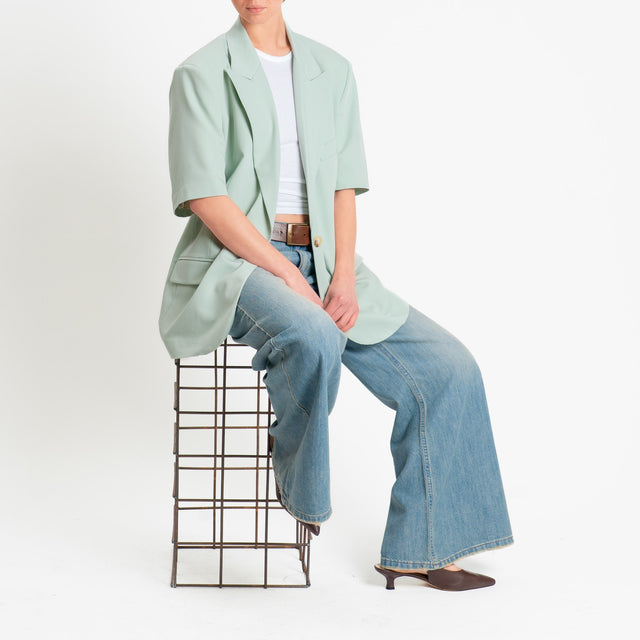 Dixie-Giacca un bottone mezza manica - aloe