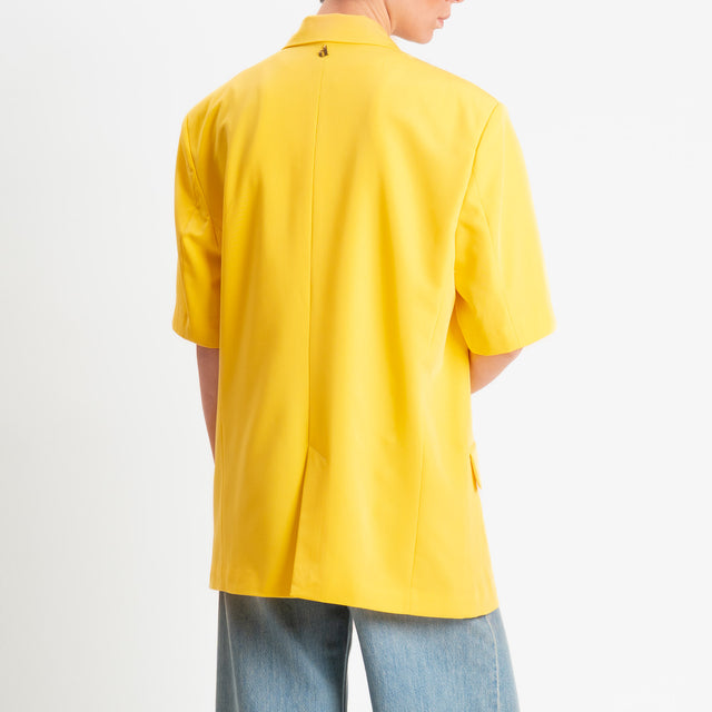 Dixie-Giacca un bottone mezza manica - giallo