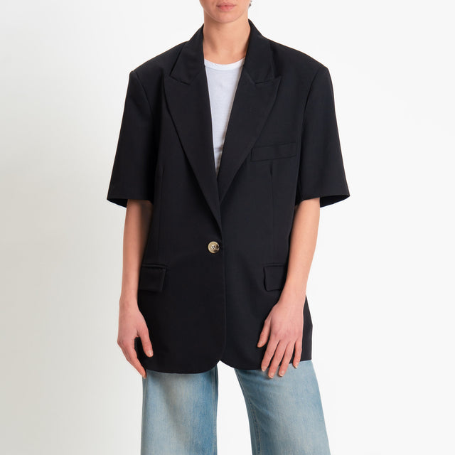 Dixie-Giacca un bottone mezza manica - nero