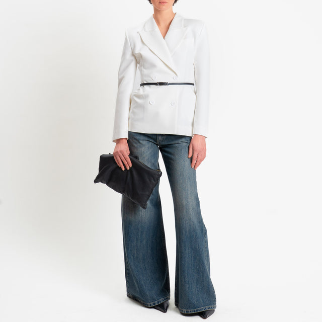 Dixie-Giacca doppiopetto strutturata - bianco