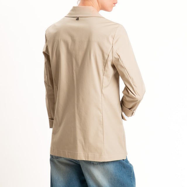Dixie-Giacca un bottone elasticizzata - beige