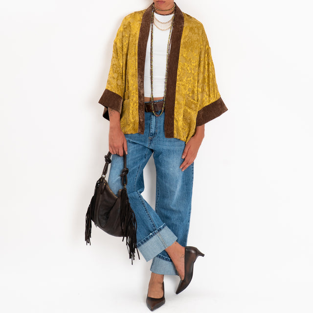 Dixie-Kimono corto damascato - olio