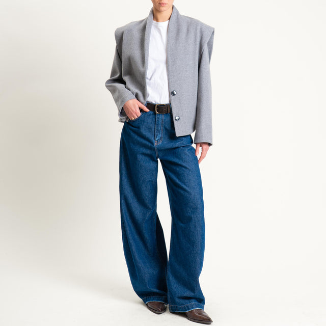 Dixie-Giaccone con spalle strutturate - grigio