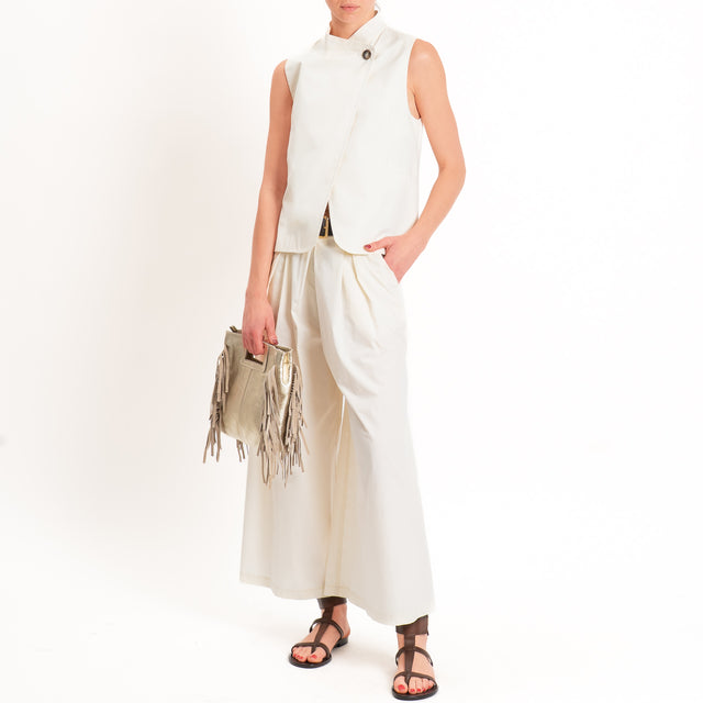 Dixie-Completo gilet + pantalone - burro