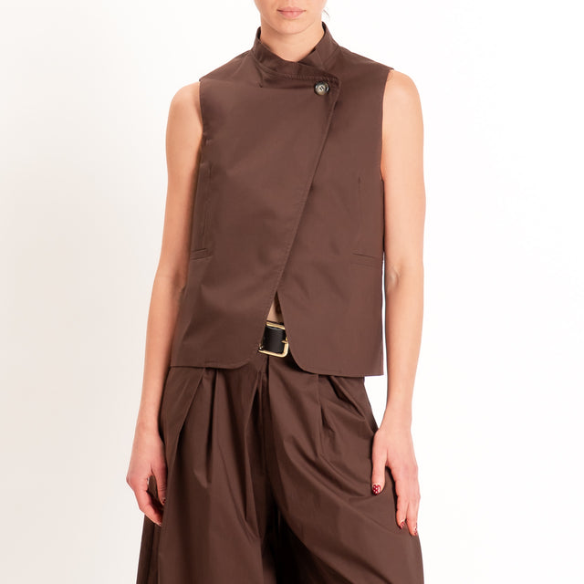 Dixie-Completo gilet + pantalone - moro