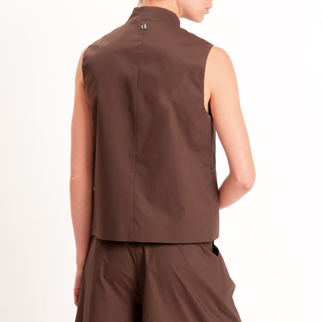 Dixie-Completo gilet + pantalone - moro