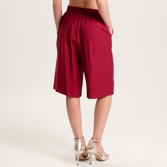 Dixie-Completo gilet e bermuda - rosso india