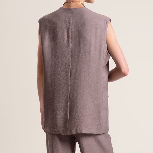 Dixie-Completo gilet e pantalone - taupe